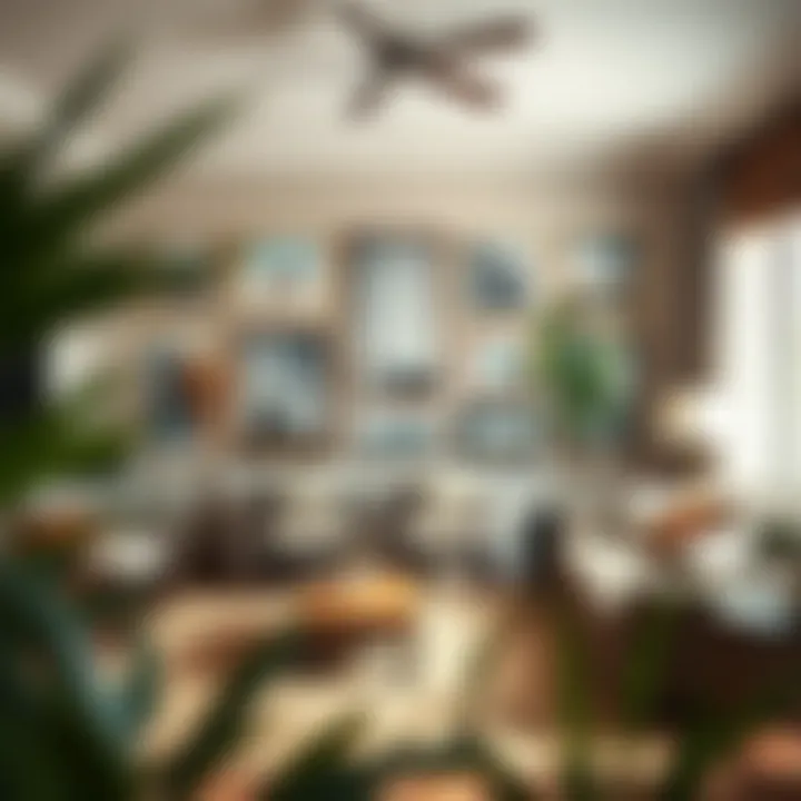 Cozy Living Room Featuring 5 x 5 Frames A cozy living room showcasing 5 x 5 picture frames