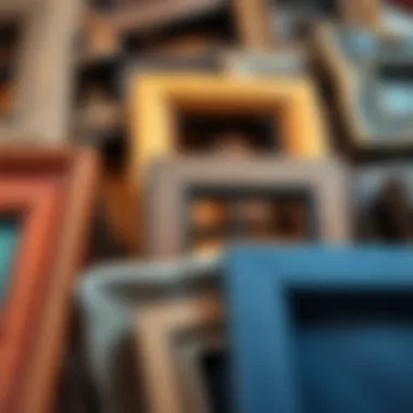 Diverse Materials for 5 x 5 Frames Close-up of diverse materials used in 5 x 5 picture frames