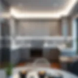 Elegant hard wired cabinet lighting design showcasing a modern kitchen