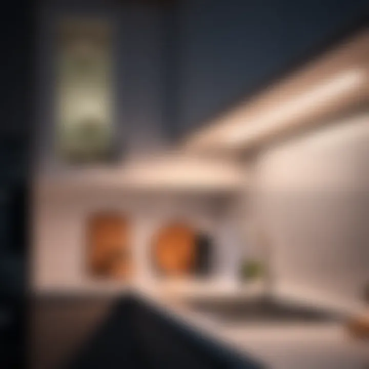 Energy-efficient hard wired cabinet lighting system