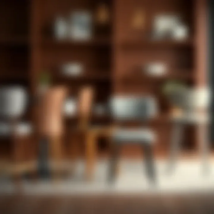 Diverse Chair Materials Variety of materials used in counter height chair designs