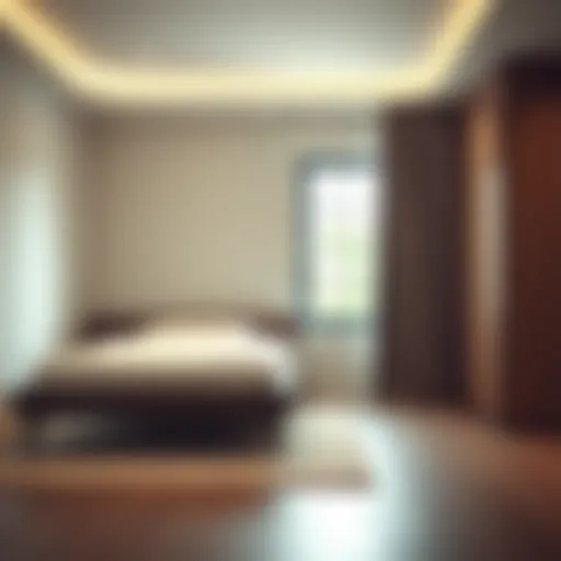 Modern twin bed with sleek design