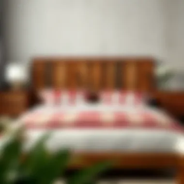 Rustic twin bed made of reclaimed wood