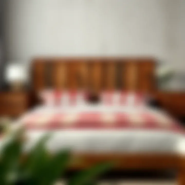 Rustic twin bed made of reclaimed wood