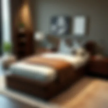 Twin bed with storage options underneath