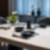 Sophisticated Dining Experience with All Black Silverware Elegant all black cutlery set on a minimalist dining table