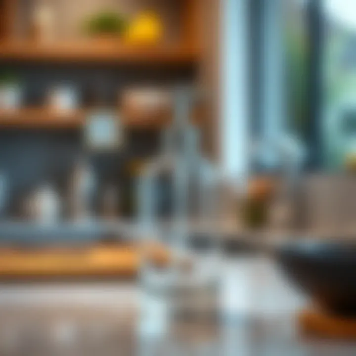 Sleek glass soap dispenser with modern design