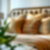 Luxurious Big Pillow Arrangement Luxurious big pillow arrangement on a stylish bed