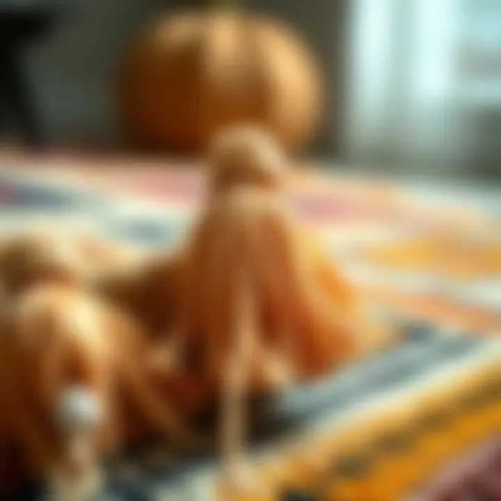 Intricate Tassel Details on Bohemian Rug Close-up of intricate tassel details on a bohemian-style rug