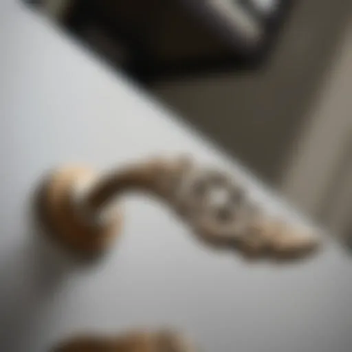 Elegant close-up of a Liberty Hardware bar pull showcasing its intricate design