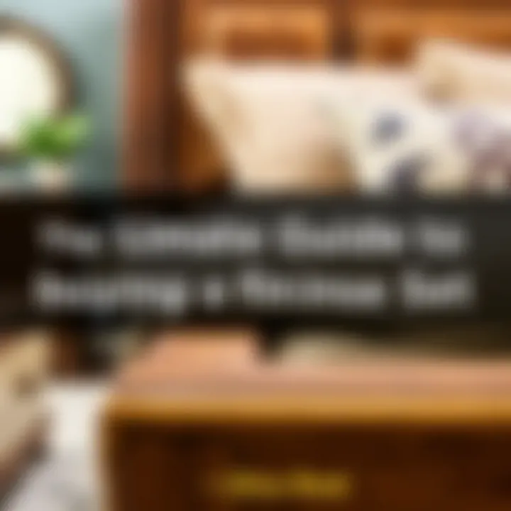 Close-up of craftsmanship in furniture design for a bedroom set