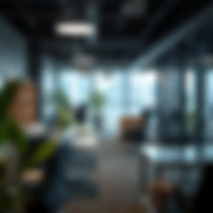 Sustainable business furniture materials in an office setting