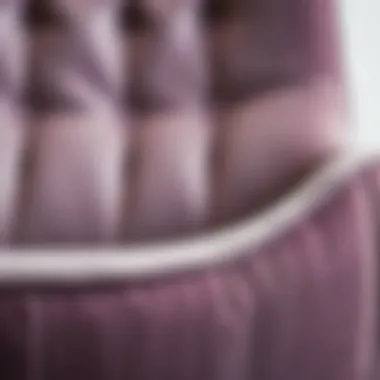 Close-up of the high-quality materials used in the Renberget swivel chair