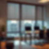 Modern office blinds enhancing workspace aesthetics