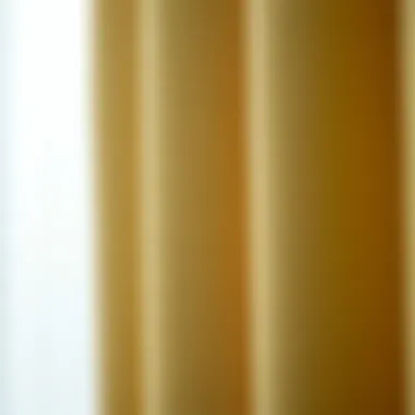 Close-up of fabric texture used in shower curtains