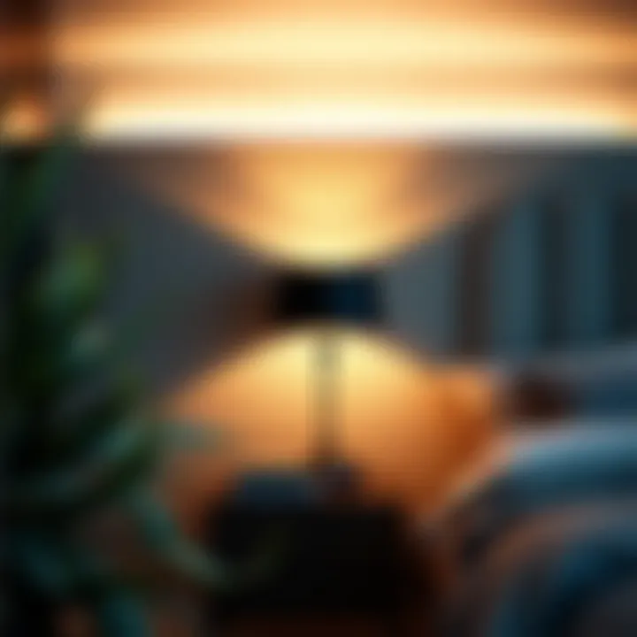 Elegant Nightstand Lamp Set in Modern Bedroom Elegant nightstand lamp set in a modern bedroom