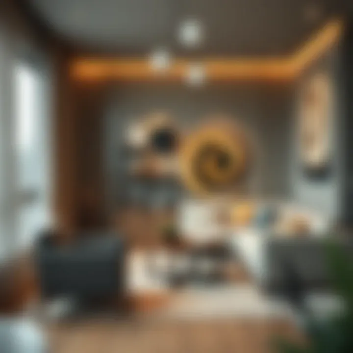 A variety of textures that enhance living room design