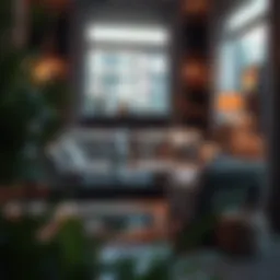 An inviting sectional sofa in a cozy living room setting