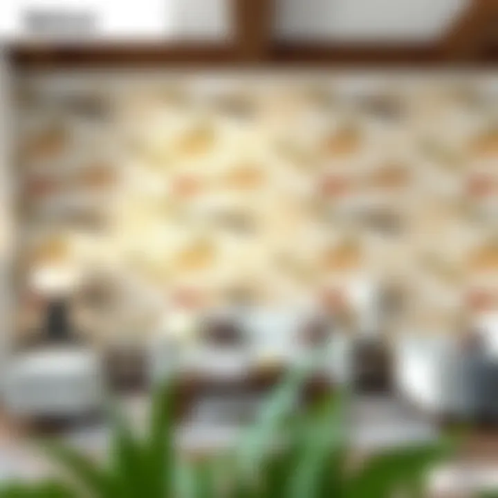 Before and after transformation of a living space using wall tile stickers