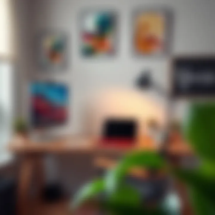 An ergonomic desk setup emphasizing functionality