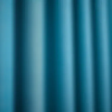 Close-up of fabric texture in dusty blue