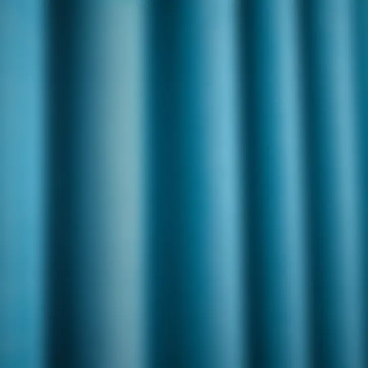 Close-up of fabric texture in dusty blue