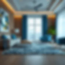 Elevating Spaces with Rugs Featuring Blue Accents Introduction