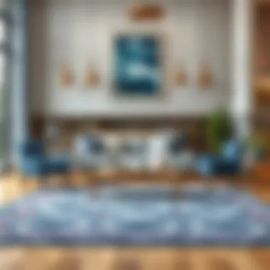 Notable Elevating Spaces with Rugs Featuring Blue Accents