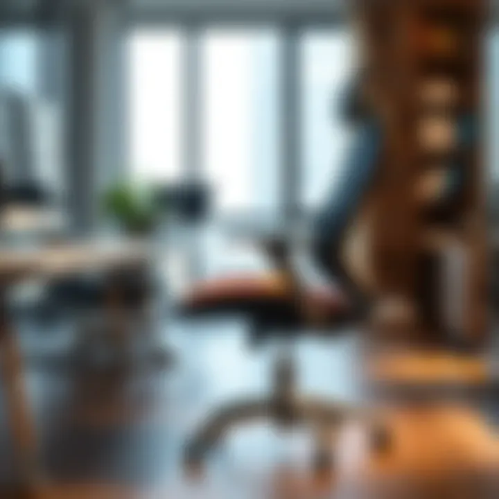 An ergonomic office chair promoting healthy posture