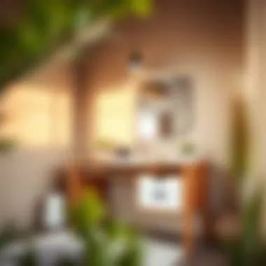 Stylish vanity desk with eco-friendly materials