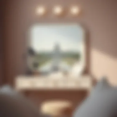 Personalized vanity desk with unique decor