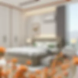 Elegant storage bed with a modern design