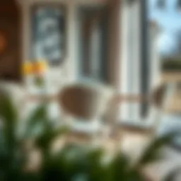 Elegant bistro chair in a stylish dining room setting