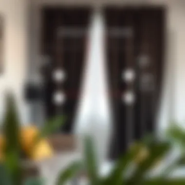 Diagram showcasing proper installation techniques for blackout curtains