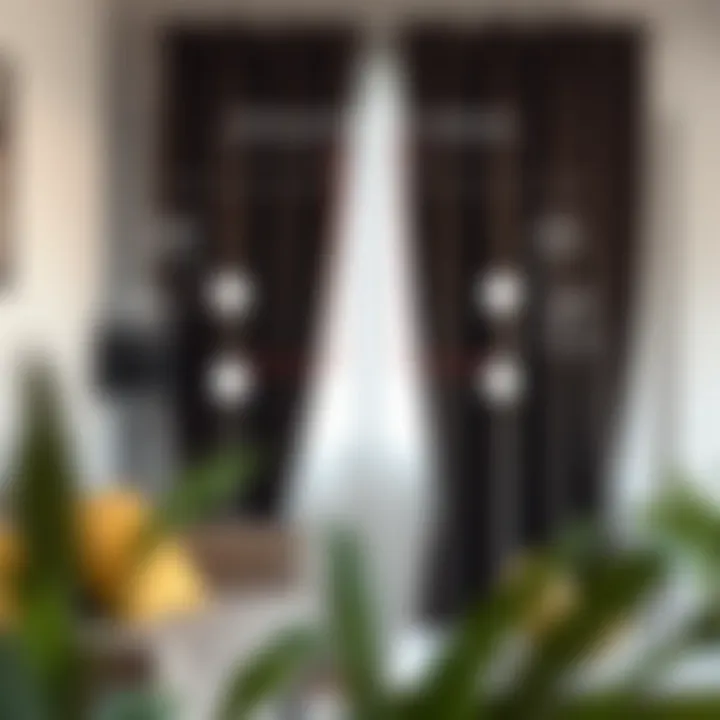 Diagram showcasing proper installation techniques for blackout curtains