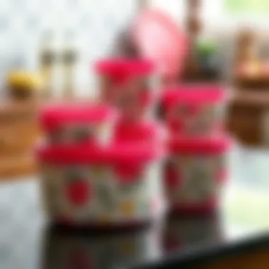 Stylish printed Tupperware sets that reflect personal style and flair