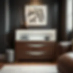 Elegant deep drawer chest showcasing modern design and functionality
