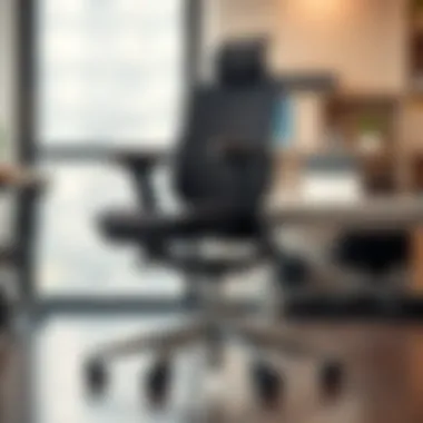 Elegant ergonomic design of a rolling work chair