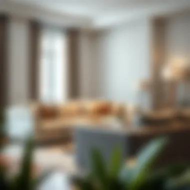 Stylish Living Room with Couch Arm Cover Elegant large couch arm cover in stylish living room setting