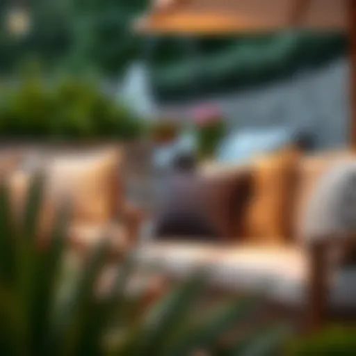 Luxurious Outdoor Lumbar Pillows Luxurious outdoor lumbar pillows enhancing patio decor