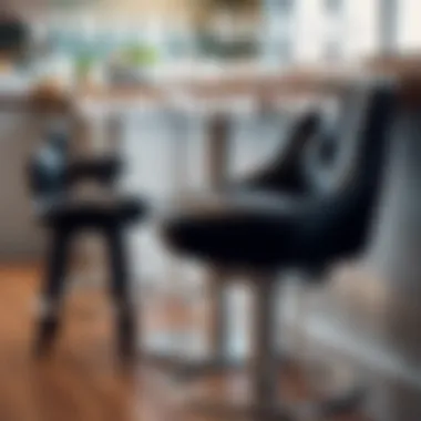 Maintenance tips for leather barstools displayed visually