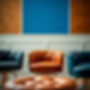 Different leather textures and colors for barstool selection