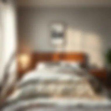 Ideal Bed Setup in a Cozy Bedroom A cozy bedroom showcasing the perfect bed setup