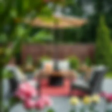 Variety of patio furniture materials highlighting durability and aesthetics