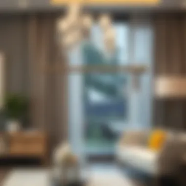 Integrating Pewter Brackets in Modern Interiors Pewter curtain rod brackets complementing modern decor.