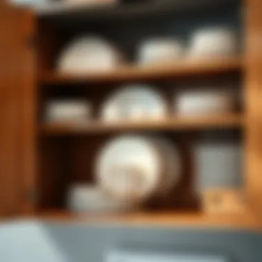 Functional plate holders maximizing storage efficiency in a cabinet