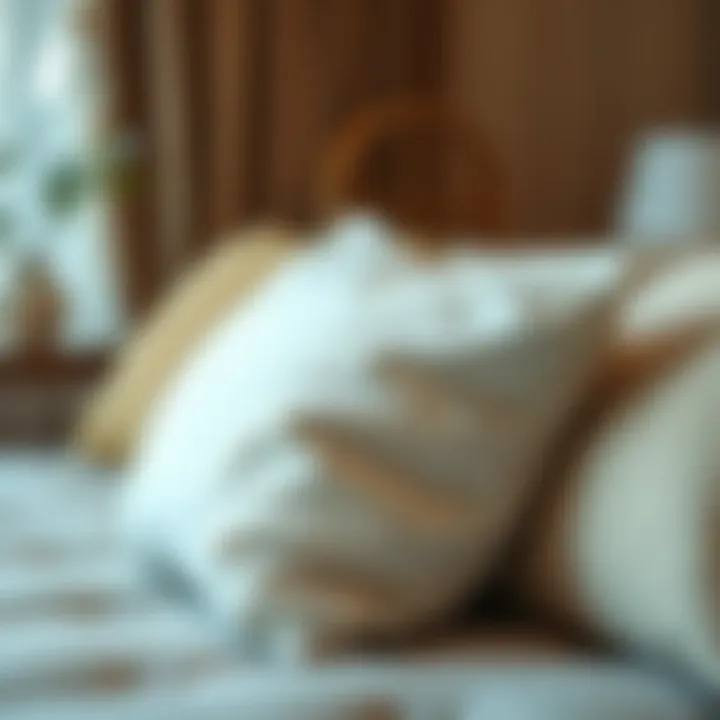 Close-up of high-quality materials used in queen futon cushions
