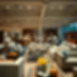 Sophisticated furniture showroom displaying various styles