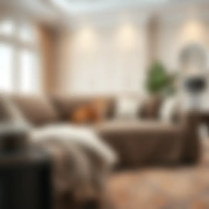 Luxurious sectional cover enhancing living space décor while accommodating a cat