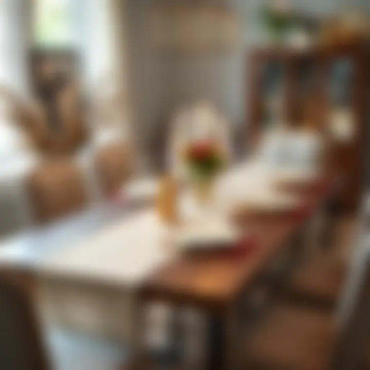 Stylish dining setup featuring multiple sheer table runner styles